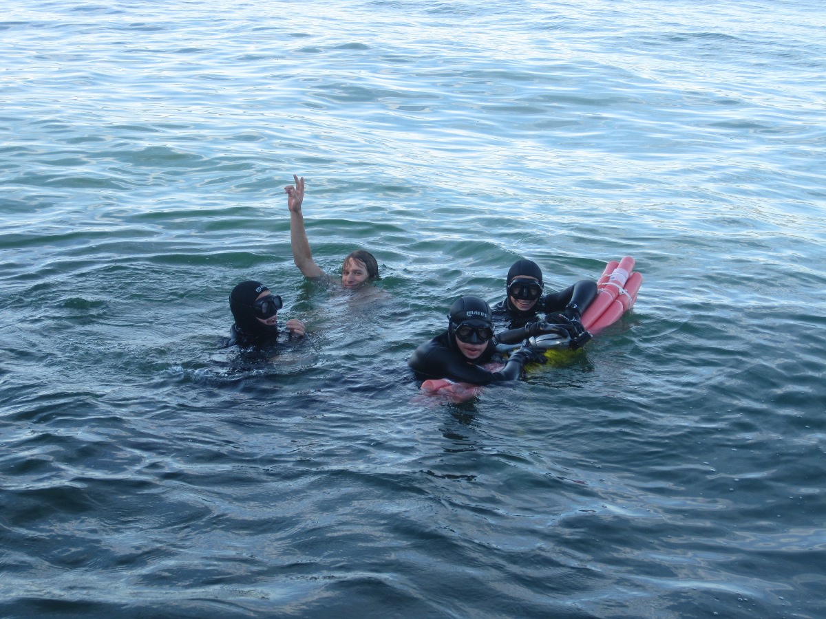 Gruppe im Wasser